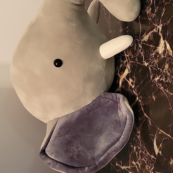 Elephant decor Child's bedroom stuffed animal head Wall decoration toy Pattern - Picture 3 of 8